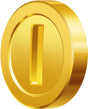 Mario Clipart Coin - Luigi's Mansion Coin (324x385)