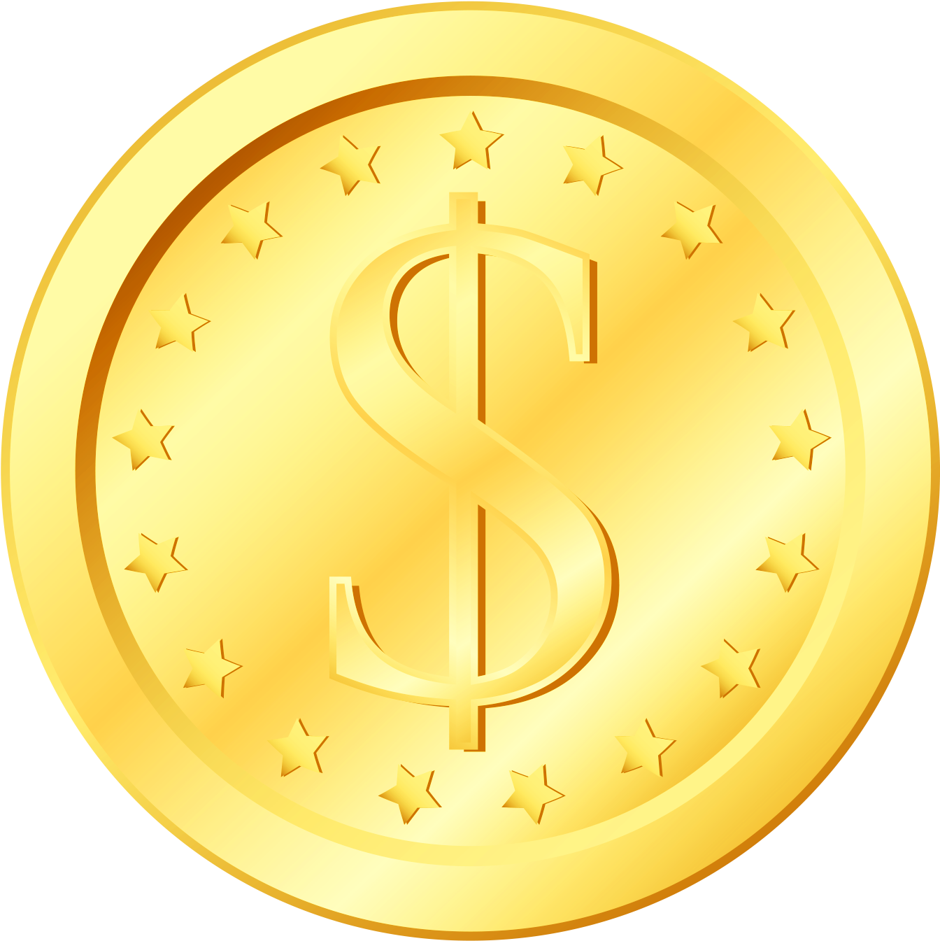 Gold Coin Transparent Png Clipart - Circle (2160x2160)