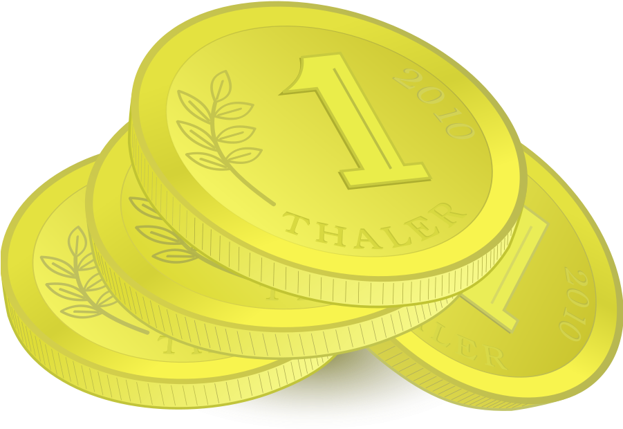 How To Set Use Pile Of Golden Coins Svg Vector - Taler Clipart (900x630)