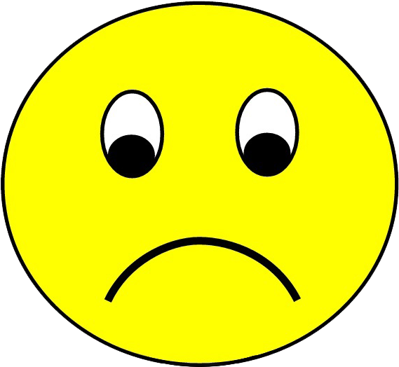 Sad Smiley Clip Art - Sad Face On Black Background (751x601)