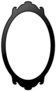 Attractive Black And White Mirror Inside Clipart Pencil - Mirror Black And White (512x512)