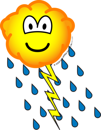 Thunder Cloud Emoticon - Emoticon (328x421)