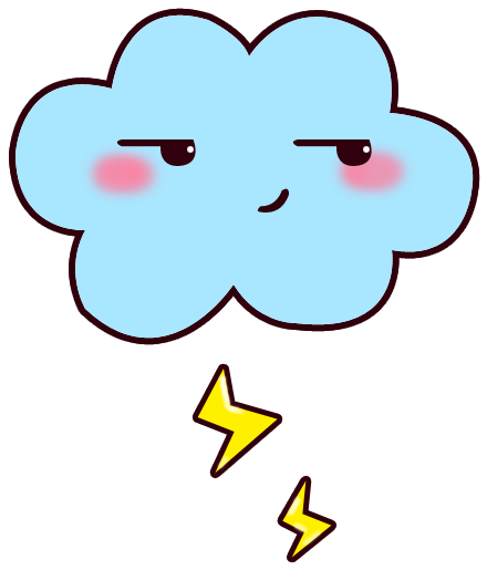 Lightning Cloud Clip Art - Lightning Cloud Clip Art (640x640)