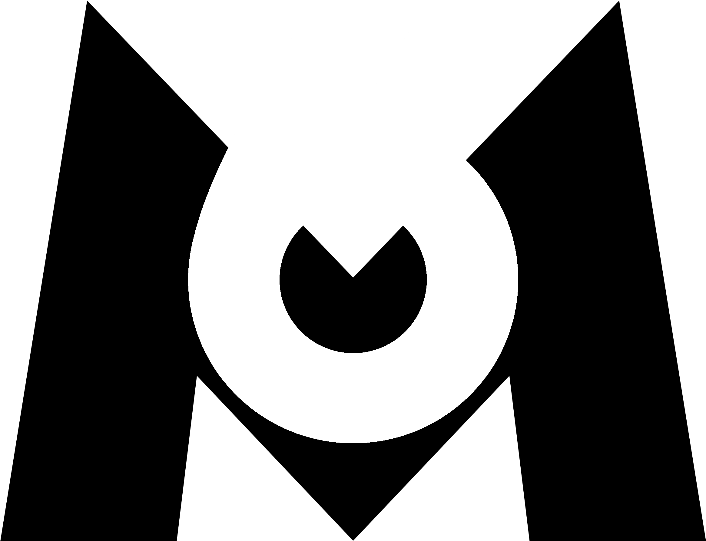 M6 Tv Logo Black And White - Emblem (2400x2400)