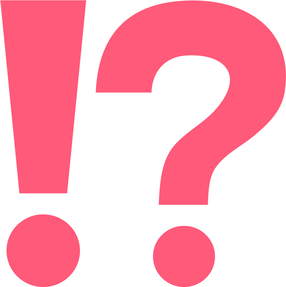 Question Mark Emoji Exclamation Mark Interrobang Symbol - Question And Exclamation Mark (1024x1024)