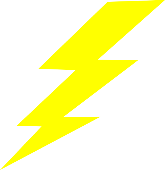 Lightning Bolt Clip Art At Clkercom Vector Online Royalty - Lightning Bolt Clipart Black Background (576x595)