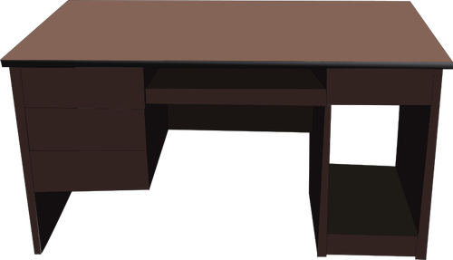 Table Clip Art - Cartoon Desk Png (500x287)