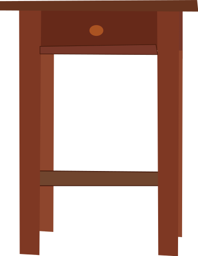 Clip Art End Table (387x500)
