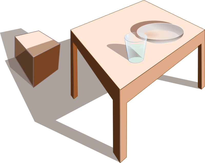 Similar Clip Art - Lunch Table Clip Art (800x636)