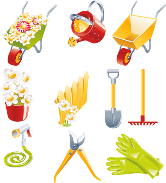 Spring Garden Collection Png Clipart - Png Hd Clipart Collection (546x600)