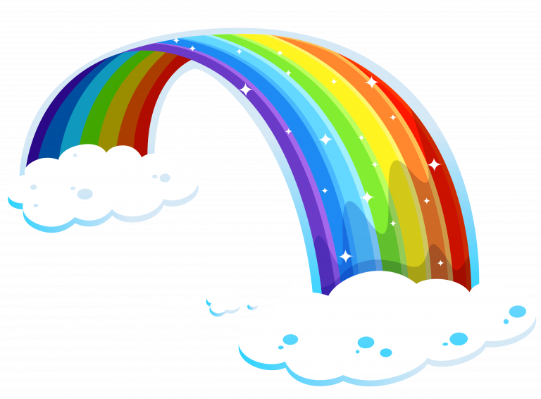 Download Charming Rainbows Clipart - Download Charming Rainbows Clipart (768x566)