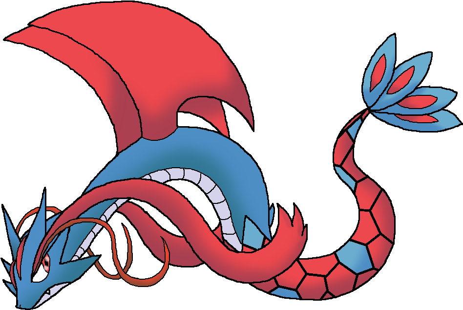 Salamenotic By Kosmiik - Pokemon Fusion Png (964x670)