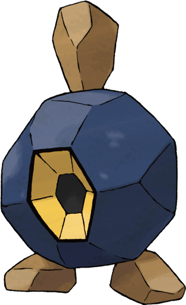 Official Artwork And Concept Art For Pokemon Black - Pokemon Roggenrola (600x600)