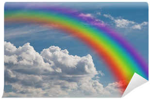 Rainbow Cloud Png Rainbow In The Clouds - Rainbow In A Cloud (400x400)