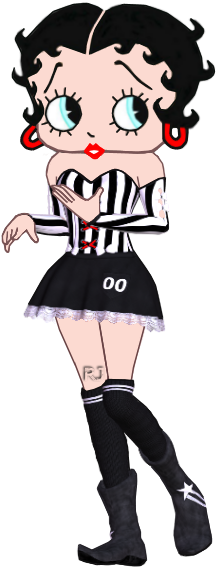 Bb Black And White - Betty Boop (300x600)