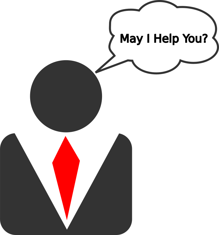 Desk Clipart Information Desk - Customer Service Clipart Png (747x800)