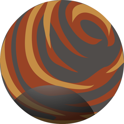 Obje Kolye Kırmızı Kaplan Göz Parça Vektör Grafikleri - Clip Art (500x500)