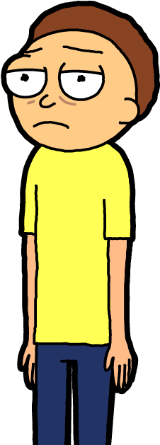 Tired Morty - Pocket Mortys Reptile Morty (300x650)