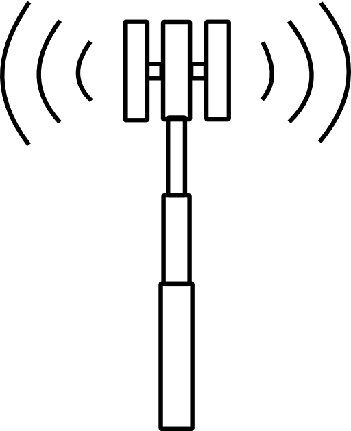 Tower Clipart Cell Site - Cell Phone Tower Icon (610x750)