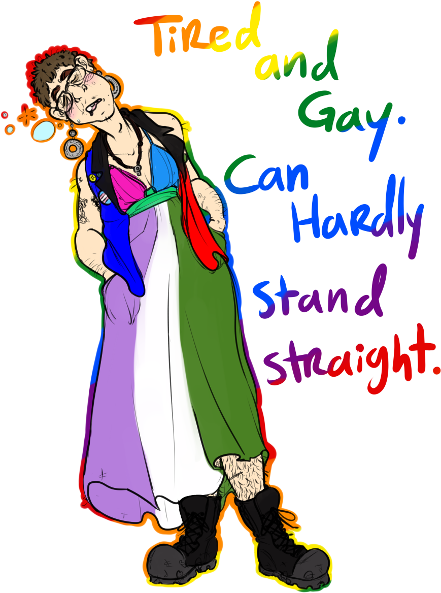 Lewietoons Tired And Gay - Gay (968x1200)