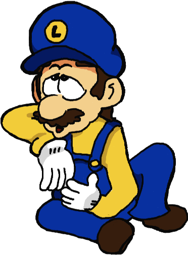 “ A Tired Blue Luigi For Smash Collab 2k15 Based On - “ A Tired Blue Luigi For Smash Collab 2k15 Based On (600x600)