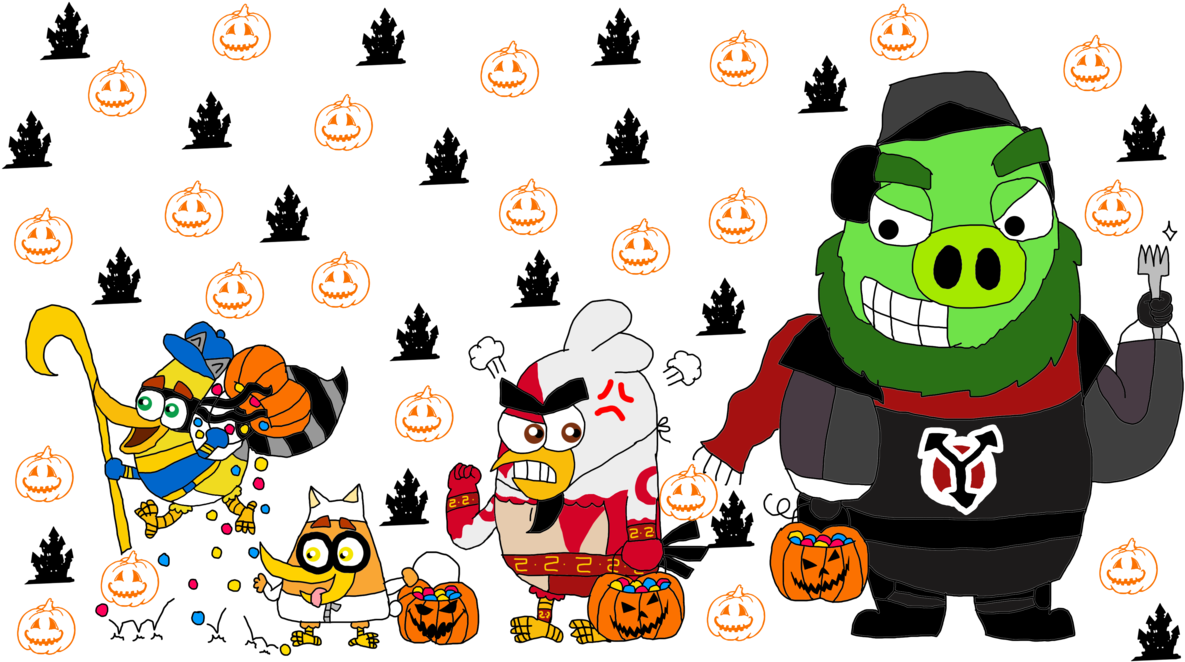 8 Day Before Halloween Angry Birds Movie By Princess - Angry Birds Movie Art (1191x670)
