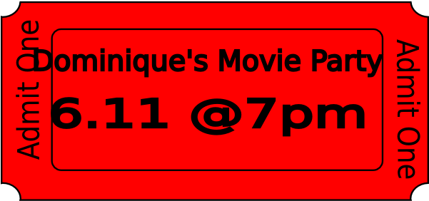 Ticket Clip Art (600x297)