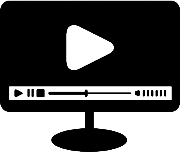 Computer Monitor Vector Art Icon - Computer Video Icon (626x626)