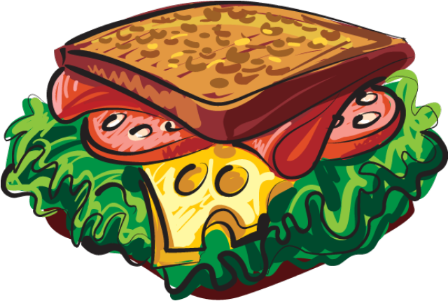Sandwich - Clipart - Sandwich Clipart (639x440)