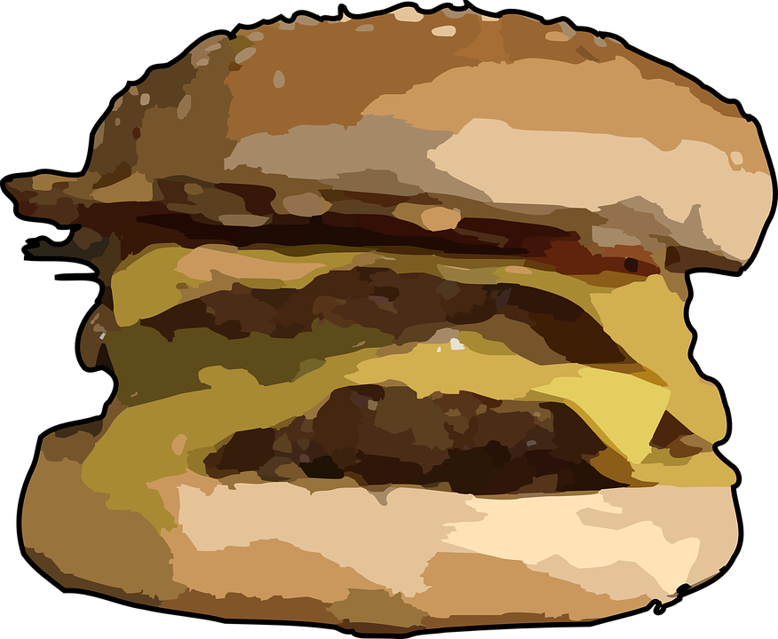 Salami Sandwich Cliparts 28, - Burger King Quad Stacker (876x720)