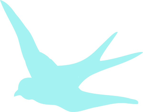 Blue Swallow Clip Art - Clip Art (600x473)