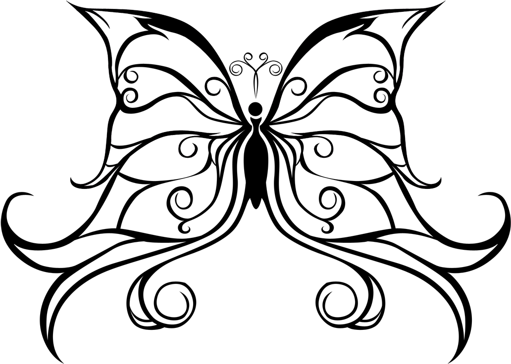 Imagenes Dibujos De Tribales - Mariposa Tatuaje Png (1169x850)
