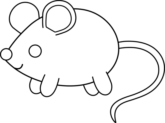 Mouse - Easy Cute Mouse Drawing (550x411)