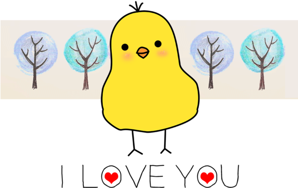 Pollito Loves You By Kaze9th - Illustration (600x530)