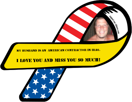 My Husband Is An American Contractor In Iraq - Find A Cure For Endometriosis (455x350)