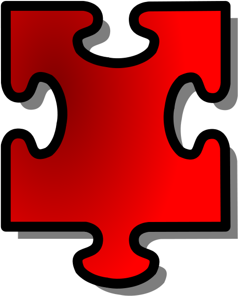 Free Red Jigsaw Piece 15 - Puzzle Pieces Clip Art (800x800)