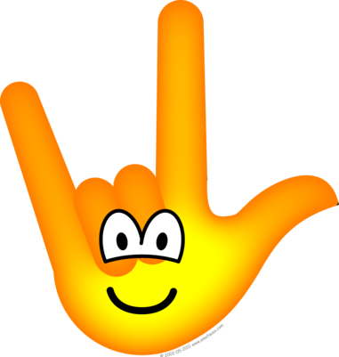 I Love You Emoticon - Love You Smiley (381x401)
