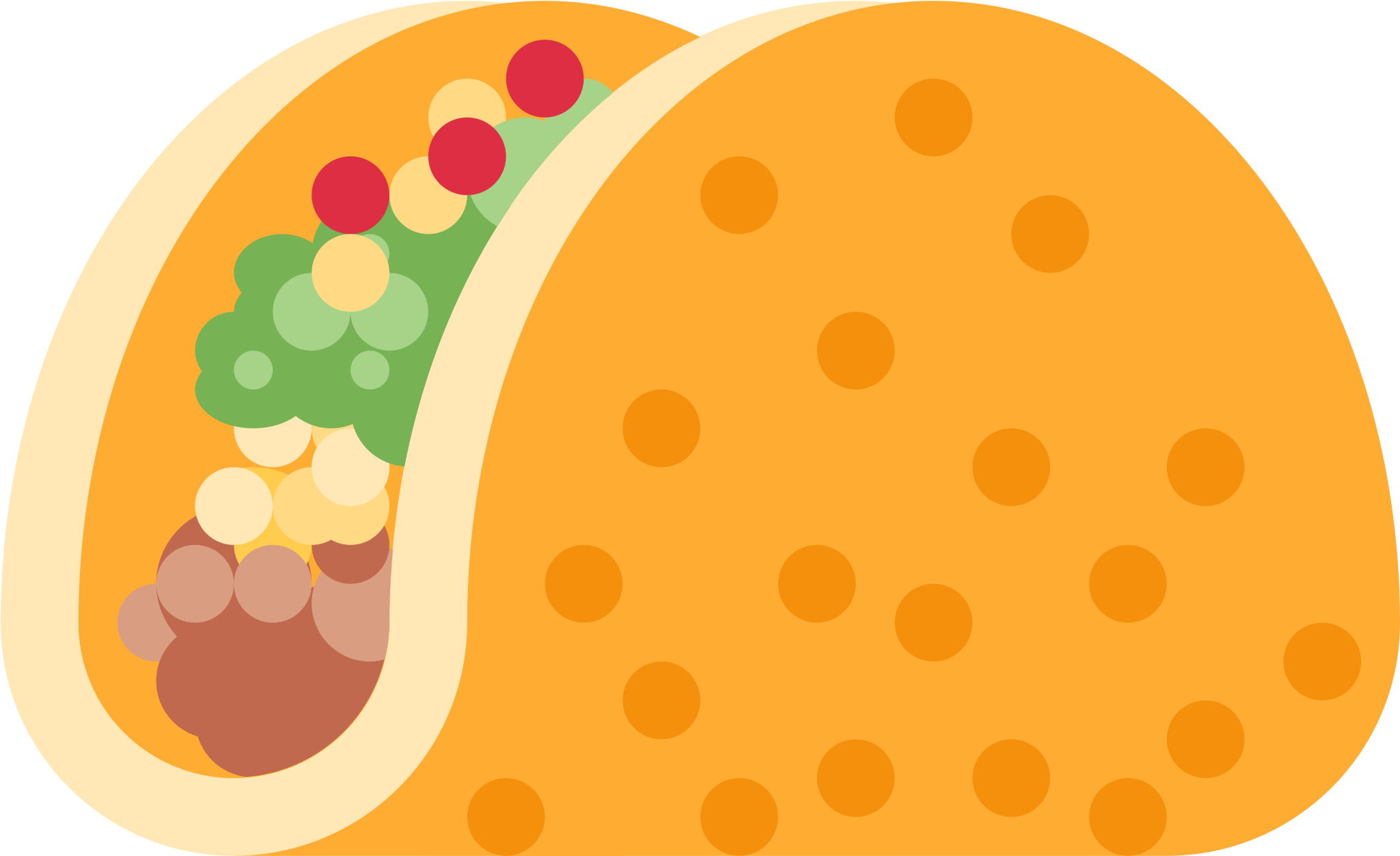 Taco Sticker By Twitterverified Account - Taco Emoji Svg (2048x2048)