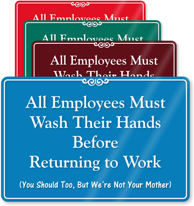 All Employees Wash Hands Before Returning To Work Wall - Keep The Room Clean And Tidy (745x800)
