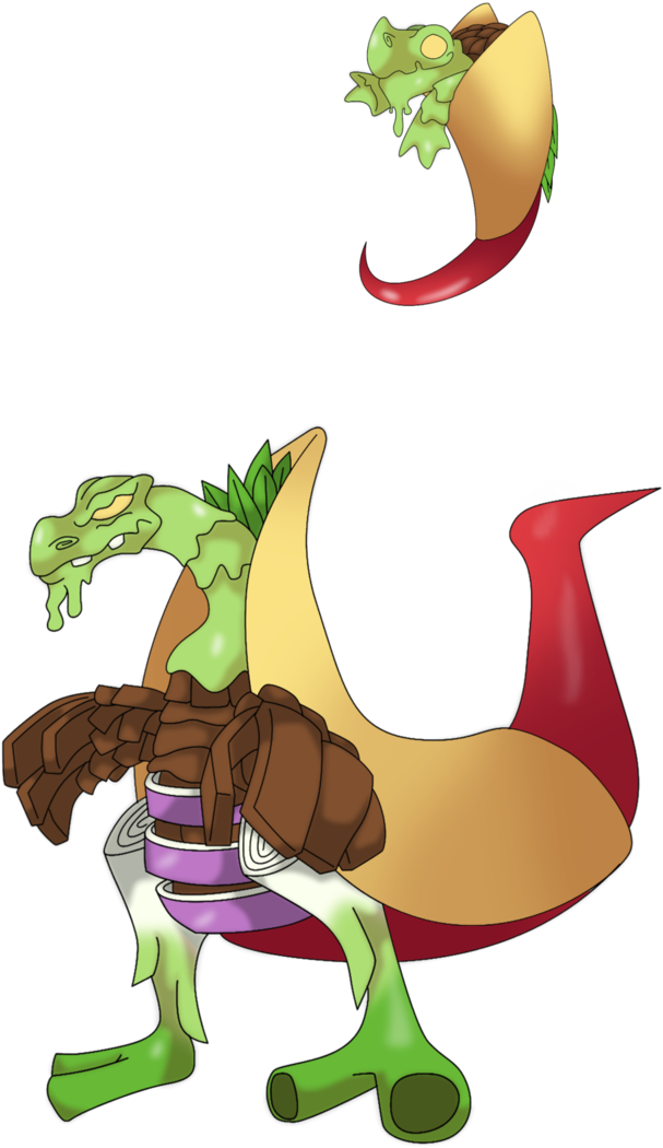 Fakemon - Tacodiles - - - Extreme By That One Leo - Fakemon Basados En Mexico (681x1173)