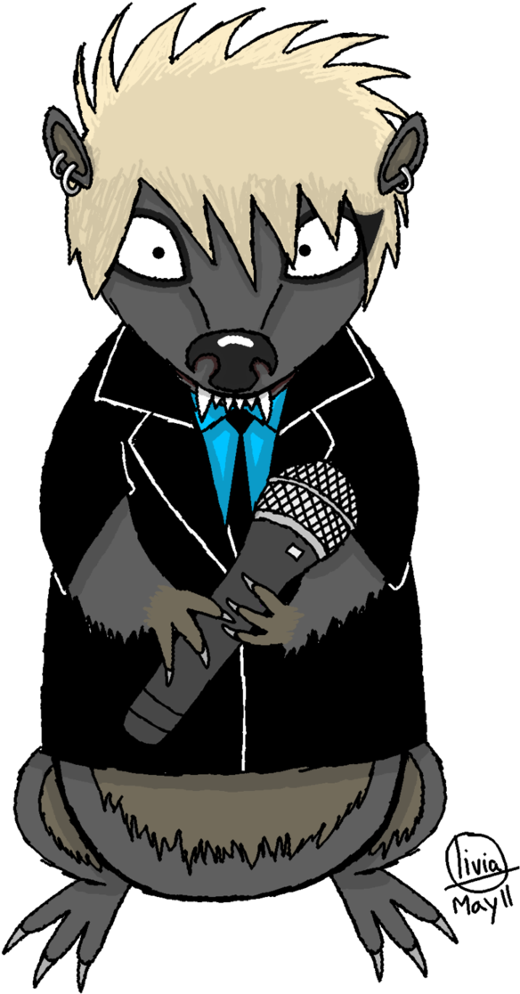 Adam Lambert As A Honey Badger By Ibex93 - Cartoon (673x1187)
