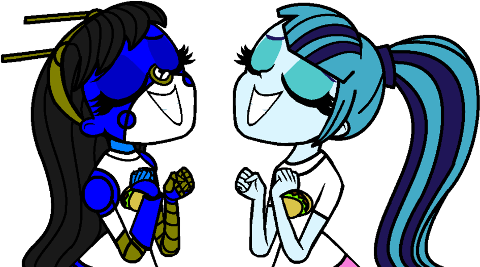 Melina And Sonata Dusk Love Tasty Tacos By Magic Kristina - Bases De Mlp Eg Love (1024x541)
