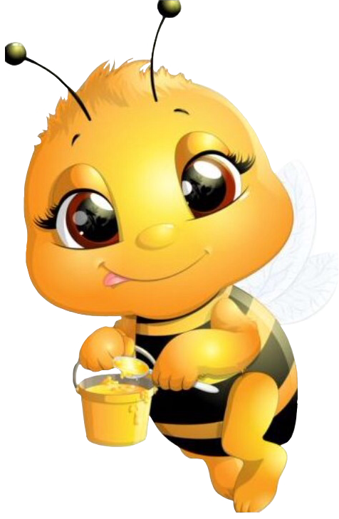 Lovely Cartoon Bee (476x729)