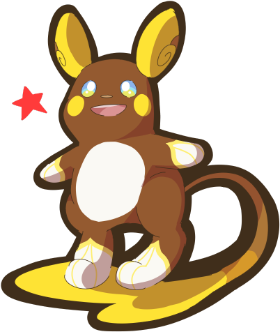 I Really Love Shiny Alola Raichu B) - Reverse Image Search (500x500)