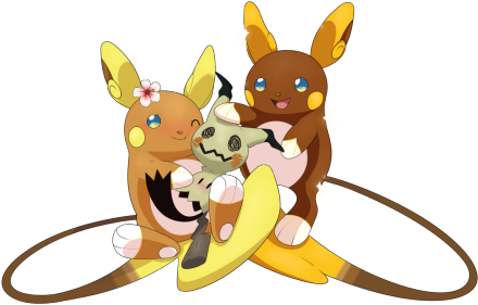 Two Mothers Praising Their Beautiful Adopted Son - Pokemon Alolan Raichu Shiny (500x333)