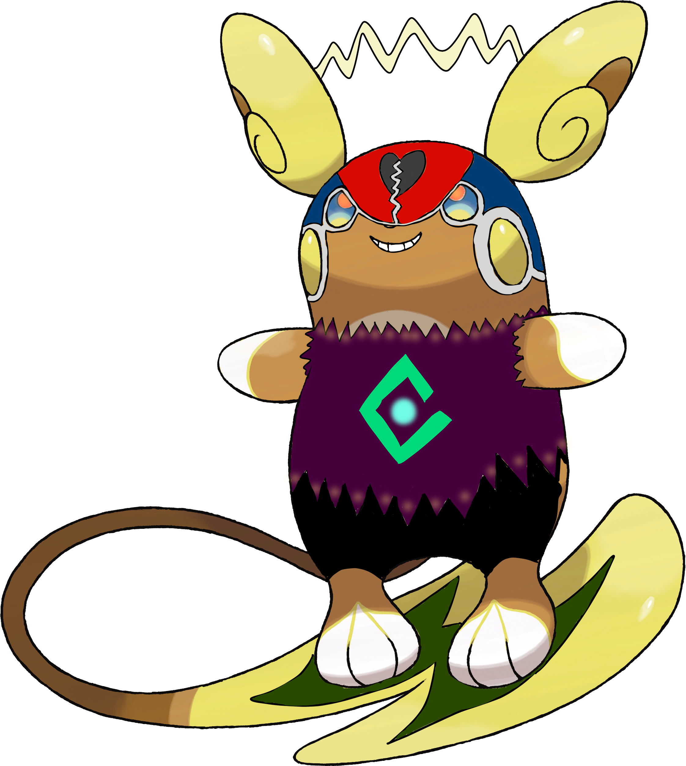 Gonzalogamer128new Dt Alola Raichu Design By Gonzalogamer128new - Cartoon (2817x2600)