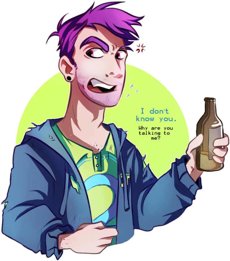 Leave Me And My Beer Alone By Arkeresia - Shane Stardew Valley (800x877)