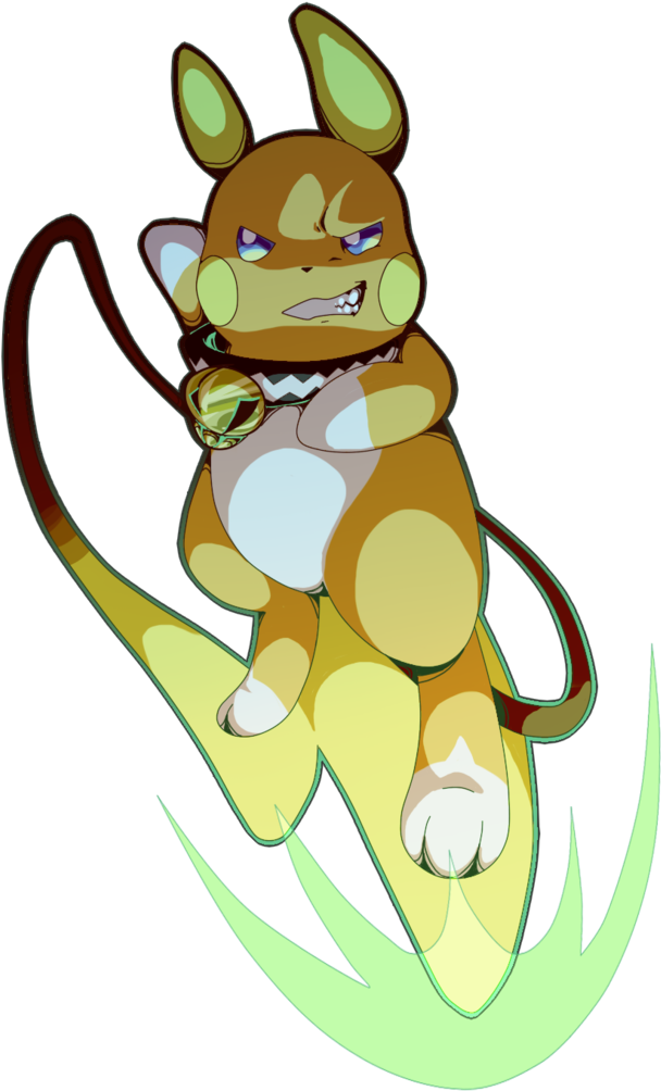 Team Skull Alola Raichu By Paperskirt - Raichu And Alola Form Raichu (746x1072)