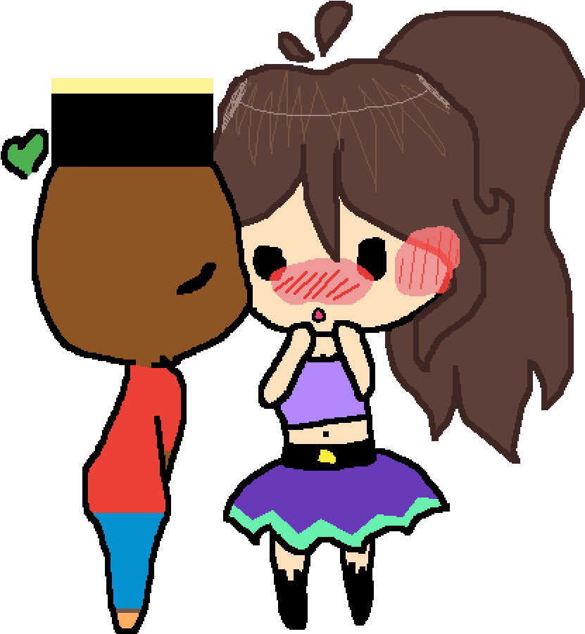 Dont Be Shy U Gotta Kiss Da Girl - Cartoon (1000x1000)