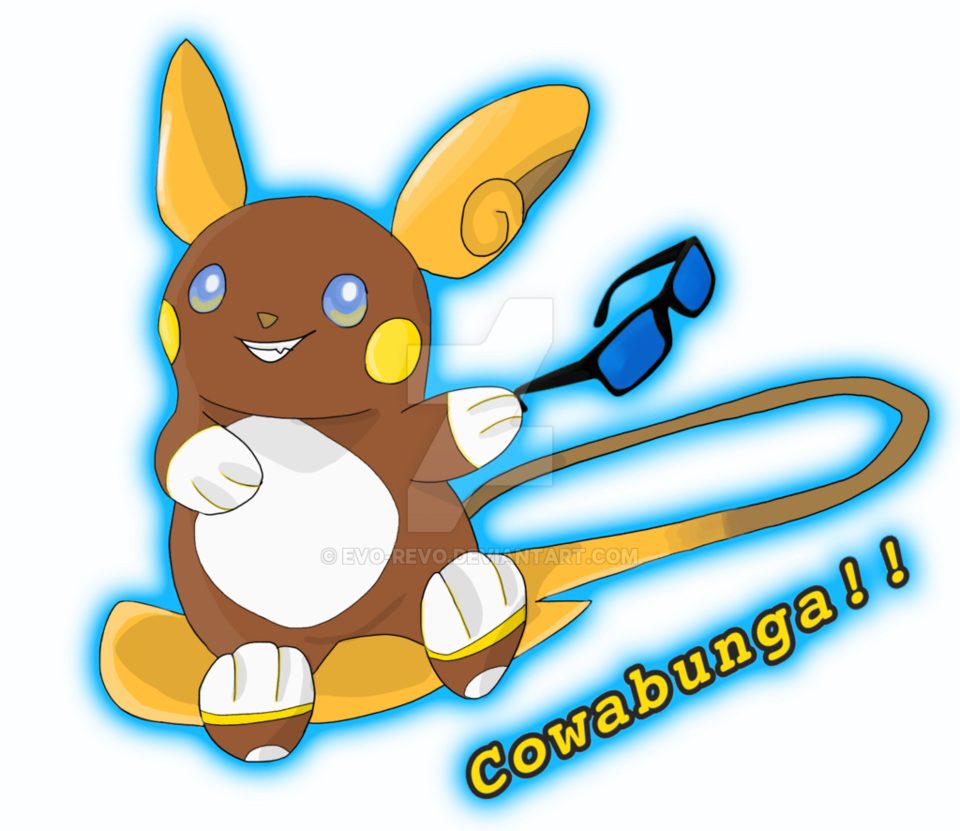 Shiny Alola Raichu By Evo-revo - Shiny Alolan Raichu Fanart (960x831)